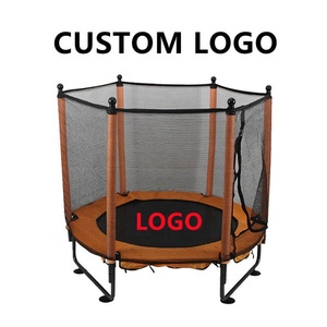 Trampolino rotondo di LOGO su misura di forma fisica della palestra domestica di vendita calda di grande prezzo economico dell'interno con la rete protettiva