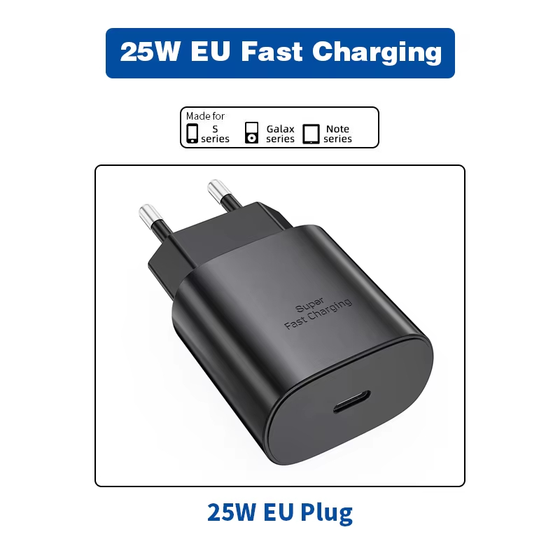 Enchufe europeo de 25 W (negro)