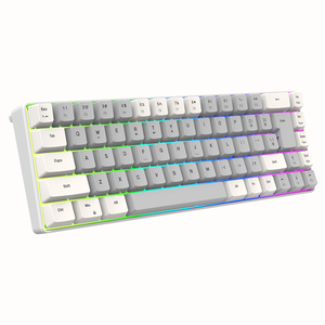K701 separación de línea clave 68 teclas con cable 60 por ciento Mini teclado Dual Color RGB luminoso teclado para juegos de computadora - Product Image 2