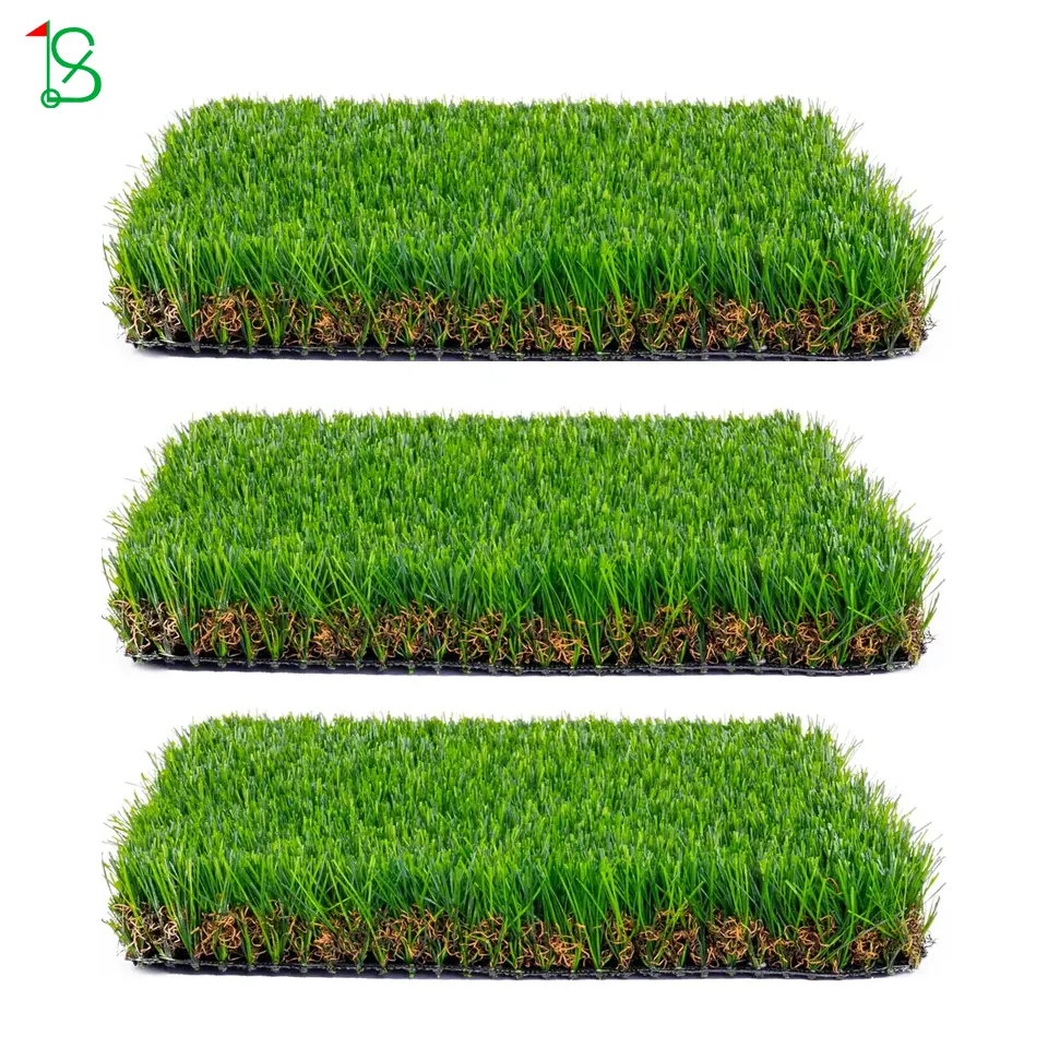 Custom Fake Grass Outdoor Green Lawn Carpet Artificial Grass Lawn Synthetic Artificial Green Turf Grass