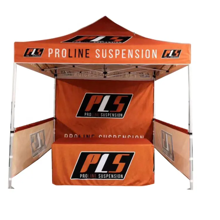 Tenda per eventi con logo personalizzato all'aperto per la promozione pop-up floding tenda a baldacchino tetto di tende telaio in acciaio di alluminio impermeabile