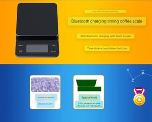 APP Electric 3KG/0,1g Touchscreen-Waage Gesunde Diät konditionierung und Fett reduzierung mit Countdown-Timer zum Aufladen von Kaffee und Küche - Product Image 3