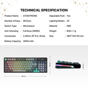 Fantech MK914分体式键盘罗技键盘机械键盘无线