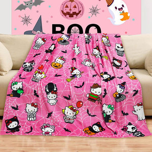 Vua Kích Thước Trẻ Em Lông Cừu Chăn Ấm Dày In Động Vật Ném Chăn Cho Mùa Đông Halloween Trang Trí Nội Thất - Product Image 3