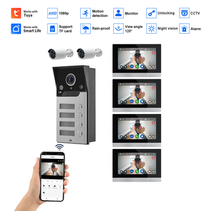 Tuya IP65 impermeable inteligente videoportero teléfono inalámbrico intercomunicador timbre Cámara sistema de seguridad producto de fabricación - Product Image 2