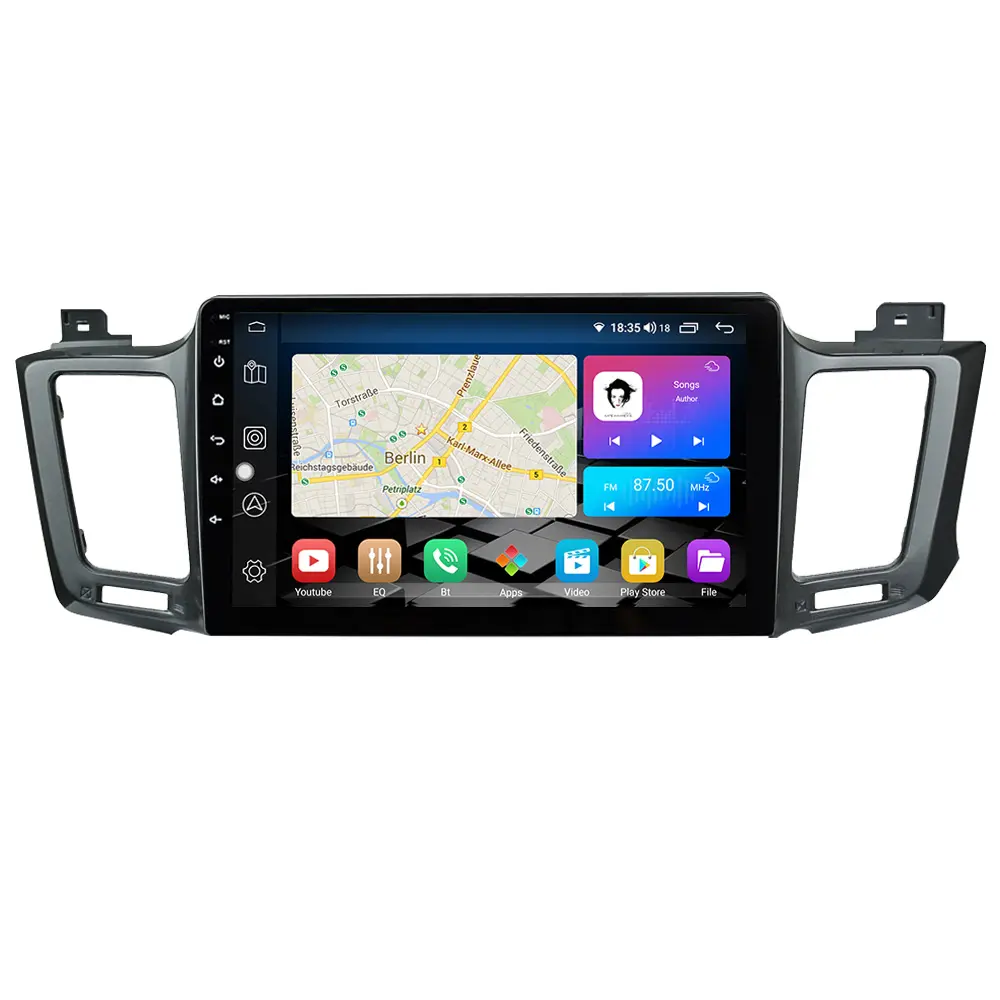 Lehx L6 Pro Android 12 2 DIN Đài Phát Thanh Carplay Xe Đa Phương Tiện Stereo Player Cho Toyota Rav4 Rav 4 2012 2018 GPS Wifi 5G Autoraido