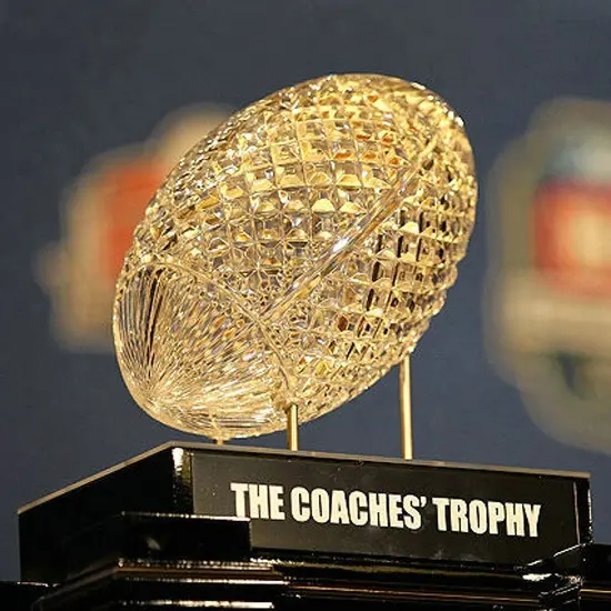 Top Quality Customized Engraving Life Size Crystal Football Trophy Coach Awards For Hall of Fame Souvenirs