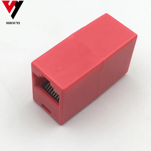 <strong>Network</strong> Cable Connector <strong>Network</strong> Pair Connector RJ45 Double Head <strong>Connection</strong> Extender Crystal Head Interface <strong>in</strong> Multiple Colors - Product Image 4
