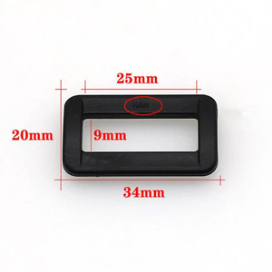 KAM Multi Sizes <strong>D</strong> Rings Plastic Rectangular <strong>Loops</strong> Adjustable <strong>D</strong> Shaped Buckle for Belt Backpack Bags - Product Image 2