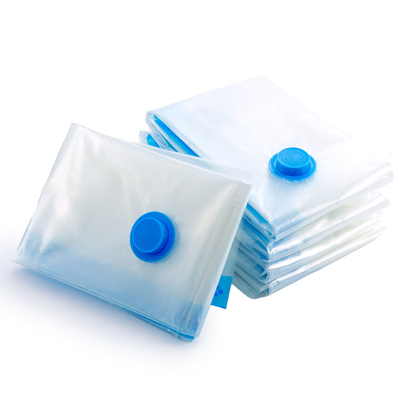 Transparent blue vacuum bag