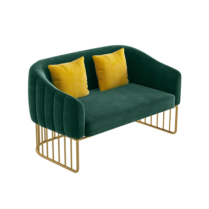 Double sofa dark green