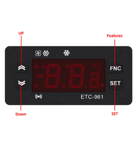 ETC-961 мини-контроллер температуры 220 В микрокомпьютер термостаты цифровой термостат холодильная сигнализация Wtih NTC датчик - Product Image 2