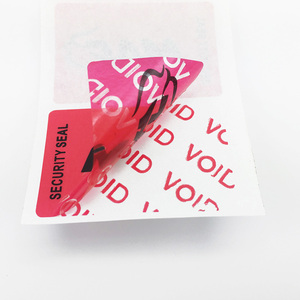 <strong>Red</strong> <strong>Color</strong> Customized Logo/QR <strong>Code</strong>/Barcode Adhesive Sticker VOID OPEN Security Sticker Seal PET Tamper Evident Label - Product Image 1