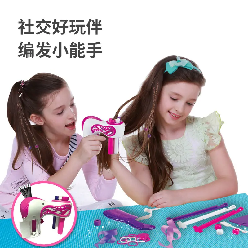 Vendita calda elegante intrecciare i giocattoli di acconciatura per i bambini Twist Knitting Magic Hair Styling Tools Beauty Set Automatic Hair Braider