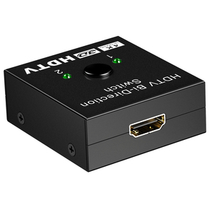 Selector bidireccional 2 en 1 de salida 1 entrada 2 interruptor de salida 4K 3D HDTV Video Switcher para DVD HDTV Xbox para PS3/PS4