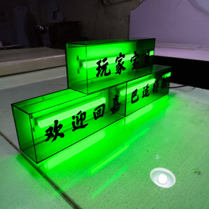 Ngoài trời 3D Acrylic LED Đăng tùy chỉnh vòng xoay hộp đèn quảng cáo 12V tiêu thụ điện năng trong nhà treo cài đặt - Product Image 5