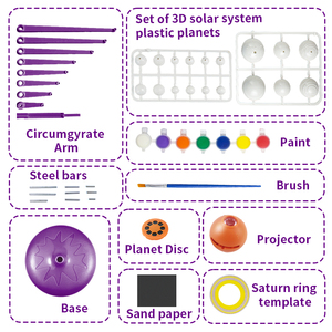 批发科学学习套件太阳能系统行星模型套件天文投影仪儿童玩具 - Product Image 3