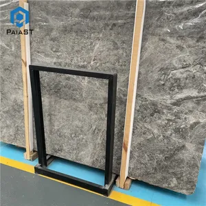 Toptan fiyat Oscar gri Tils mermer fayans 800x800 ekli zemin döşeme ile cilalı büyük levha açık tezgah bakmak - Product Image 2