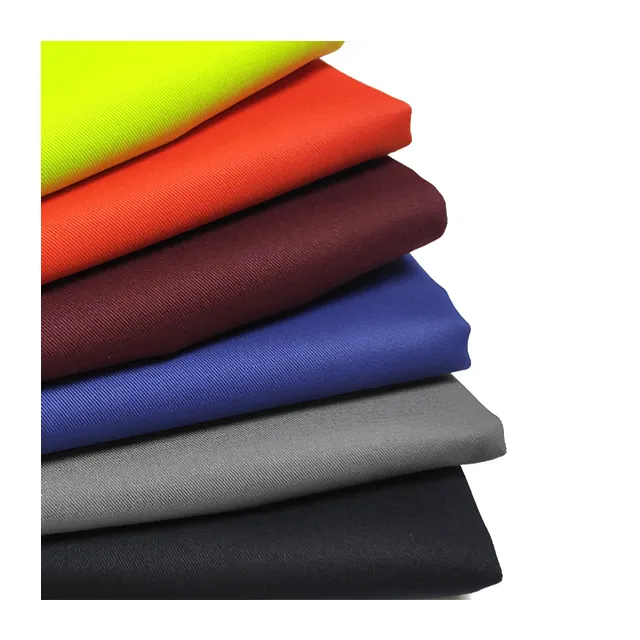 Tela de sarga para pantalones chinos, tejido 100% algodón, color caqui, 240gsm, fabricante