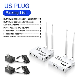 4K 200M/300M <strong>5.8GHz</strong> Wireless HDMI Transmitter Receiver Extender 1 TX-4 <strong>RX</strong> Audio Video Extender HDMI Loop-Out for TV Box - Product Image 2