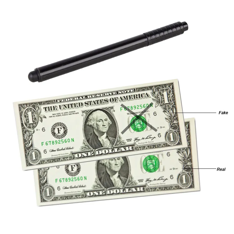 Le penne per rilevatore di falsi soldi in valuta DC-665 rilevano le banconote per assegni falsi