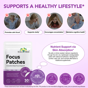 Solotree 30 بتركيز بؤري عبر الجلد دعم التركيز العميق الحفاظ على الوضوح العقلي العلامة التجارية الخاصة بقع التركيز للرجال والنساء - Product Image 4