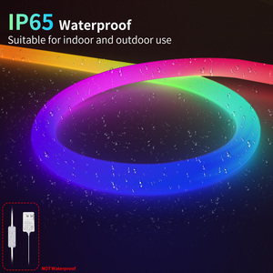 Feican 22 <strong>mm</strong> 6.5FT RGBIC 360 Degree Round Flex <strong>Led</strong> Neon Strip Light Silicon Tube <strong>LED</strong> Neon Flex Light for Home Decor - Product Image 4