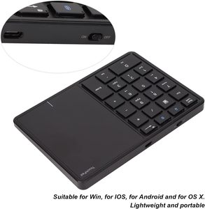2.4G Touchpad Bluetooth 4.2 <strong>Numeric</strong> <strong>Keypad</strong> 22 Keys <strong>Number</strong> Pad Type C Charging 500mAh Financial Accounting <strong>Keyboard</strong> - Product Image 4