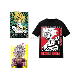 T-shirt üzerinde özel japon animesi moda karakter ekran baskı transferleri UV DTF transferi su geçirmez ve yıkanabilir PET - Product Image 3
