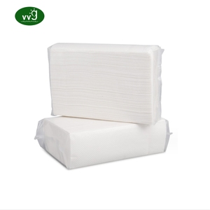 VVG Wholesale Factory Embossed <strong>Interfolded</strong> Bamboo Pulp Paper Towel <strong>V</strong> Fold Tissue Paper Hand Towels for Bathroom Use - Product Image 1