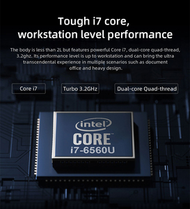 2020最新CHUWICoreBox XミニゲーミングデスクトップPCIntel Core i7-6560U 8GB RAM 256G SSDWin10システムデスクトップコンピューター - Product Image 3