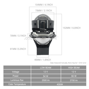 66W 3.0INCH Auto <strong>LED</strong> Light System New Condition Car <strong>LED</strong> Projector Lens Headlight - Product Image 5