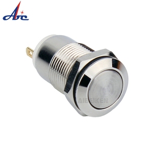 ABILKEEN Metall-Druckknopf schalter 12mm 16mm 19mm 22mm Wasserdicht Klein beleuchtet mit LED-Moment verriegelung schaltern