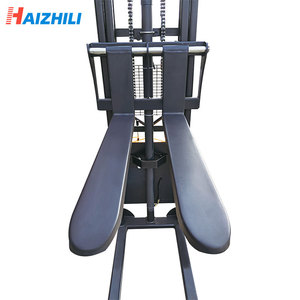 Haizhili, fábrica china, superventas, equipo de carga y descarga de materiales, apilador Manual, carretilla elevadora, palé semieléctrico Manual