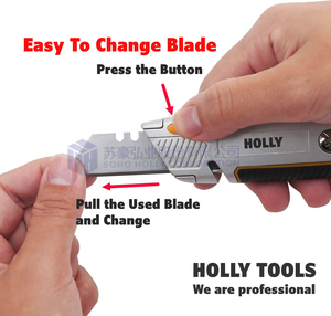 2 in <strong>1</strong> <strong>Multi</strong> Functional Metal Retractable Utility Knife with String <strong>Cutter</strong> Heavy Duty Zinc Alloy Box <strong>Cutter</strong> with <strong>4</strong> Spare Blades