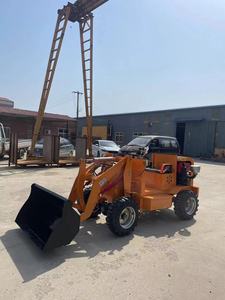 Super promoção construção máquinas 18hp/ 7.5kw Mini roda hidráulica diesel carregado máquina backhole carregador