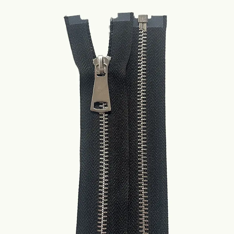 Custom Pant Jeans Roll Talon Zip Tape Dientes Cremalleras metálicas para chaquetas Bolsos de bolso