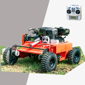 Anti-slip <strong>Tires</strong> 800mm Cutting Width Intelligent Robot Flail Type Lawn Mower Wheeled Crawler Remote Control Lawn Mower