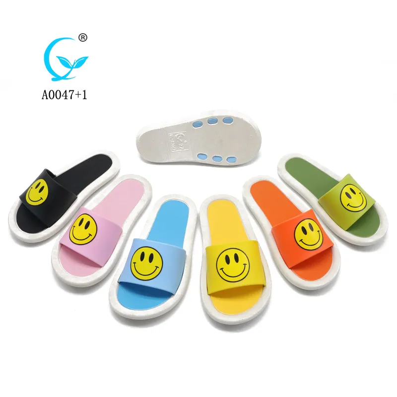 Summer slide sandal women slippers for ladies promotion wholesale manufacture PVC shoes Footwear