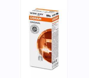 OSRAM 2841 W3W 24V 3W ไฟแสดงสถานะหลอดไฟฮาโลเจนขนาดเล็กหลอดไฟไฟสัญญาณไฟรถยนต์ผลิตในสโลวาเกีย - Product Image 1