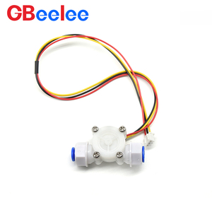 Sensores de flujo de pulso de alta calidad Medidor de flujo de agua de efecto Hall 3-24V 0,3-3.0L/min para dispensador de agua Sensor de flujo de agua
