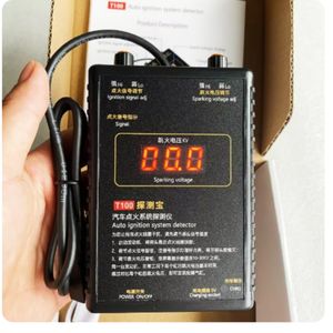 T100 12V 24v自动点火系统检测器点火信号和火花电压测试仪