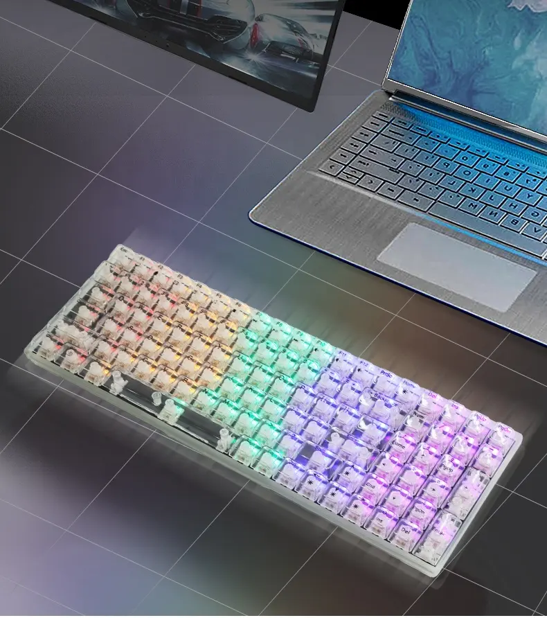Игровая клавиатура, мышь, механическое ощущение, RGB, игровая клавиатура со светодиодной подсветкой, USB, Проводная компьютерная игровая клавиатура для ПК, ноутбука