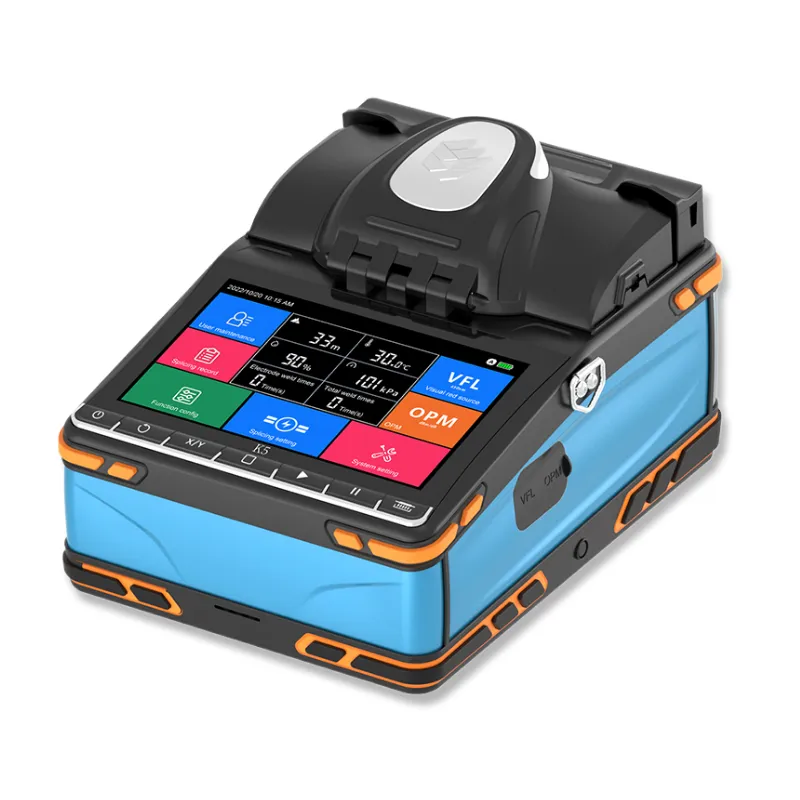 Prezzo del produttore K5 fusion splicer built-in OPM 6 motori saldatrice portatile per cavi in fibra ottica FTTH Splicer fibra ottica