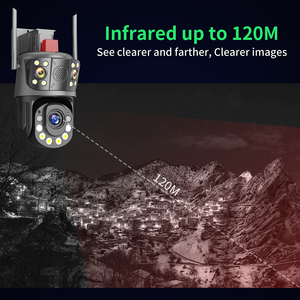 Icsee 12Mp Ptz kamera 50x Zoom üçlü Lens kablosuz güvenlik kamera 360 sonsuz rotasyon 39night gece görüş ağ kamerası - Product Image 4