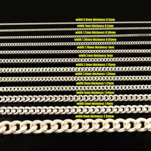 Produk populer 2025 produk baru gelang kalung rantai Tautan Kuba diisi emas 14k untuk perhiasan wanita pembuatan DIY - Product Image 6