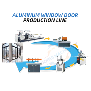 Profilo in alluminio Face Cutter Window Degree 45 90 Alu Cnc Frame e Pvc Door Making Machine/Pvc alluminio End fresatrice - Product Image 4