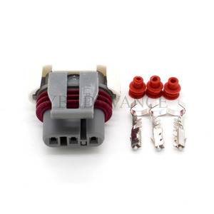 Delphi-conector de Sensor de mapa serie 12129946, conector gris hembra de 3 pines, 150