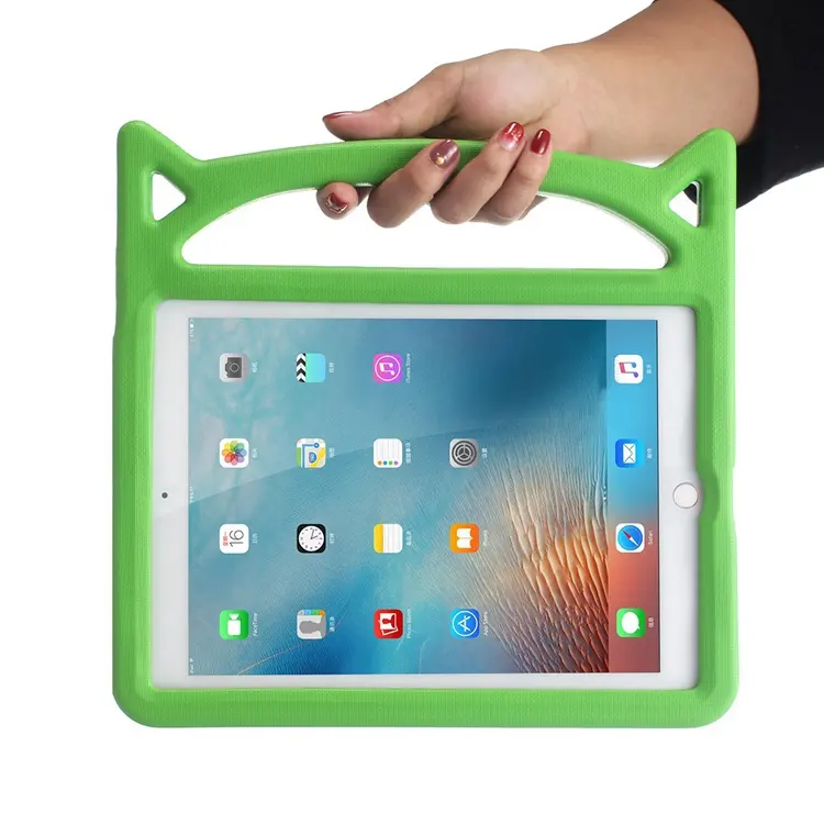 Étui rigide anti-chocs à poignée légère pour iPad, 1 pièce, étui de rangement en mousse Eva pour enfants, Mini 2 3 4 5