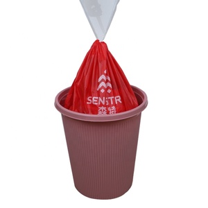 环保可堆肥PP塑料垃圾袋可持续家居尺寸拉绳垃圾袋 - Product Image 1